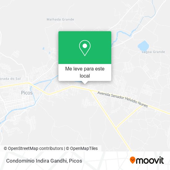 Condomínio Indira Gandhi mapa