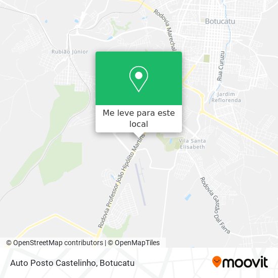 Auto Posto Castelinho mapa