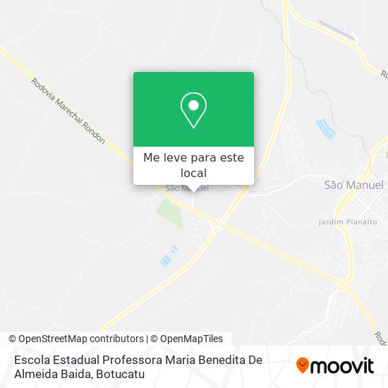 Escola Estadual Professora Maria Benedita De Almeida Baida mapa