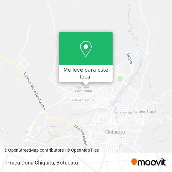 Praça Dona Chiquita mapa