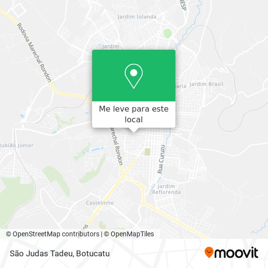 São Judas Tadeu mapa