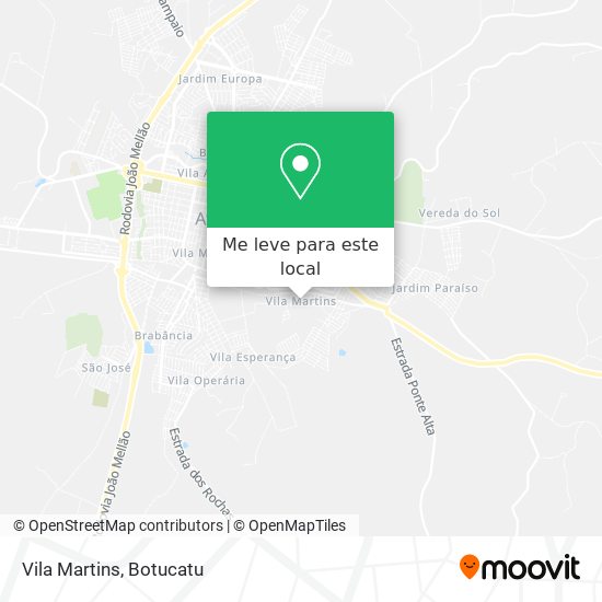 Vila Martins mapa