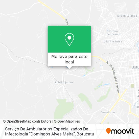 Serviço De Ambulatórios Especializados De Infectologia “Domingos Alves Meira” mapa