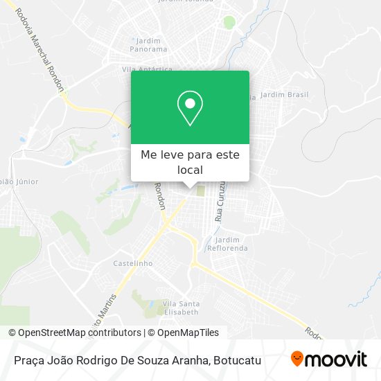 Praça João Rodrigo De Souza Aranha mapa