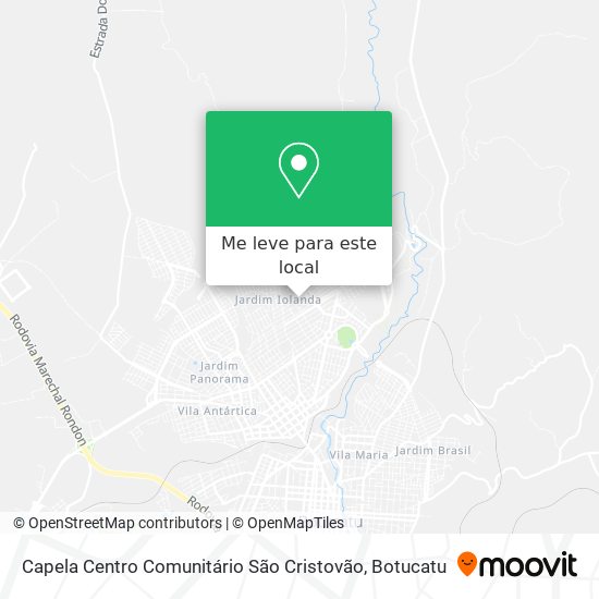 Capela Centro Comunitário São Cristovão mapa