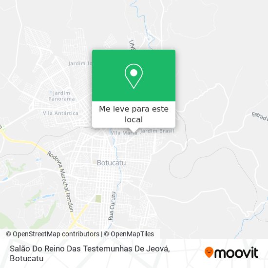 Salão Do Reino Das Testemunhas De Jeová mapa