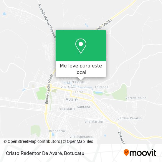 Cristo Redentor De Avaré mapa