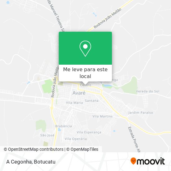 A Cegonha mapa