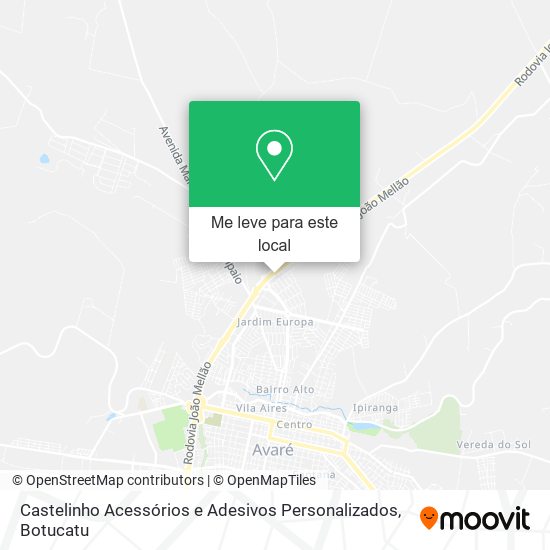 Castelinho Acessórios e Adesivos Personalizados mapa