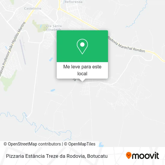 Pizzaria Estância Treze da Rodovia mapa