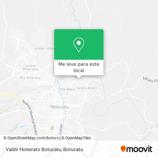 Valdir Honorato Botucatu mapa