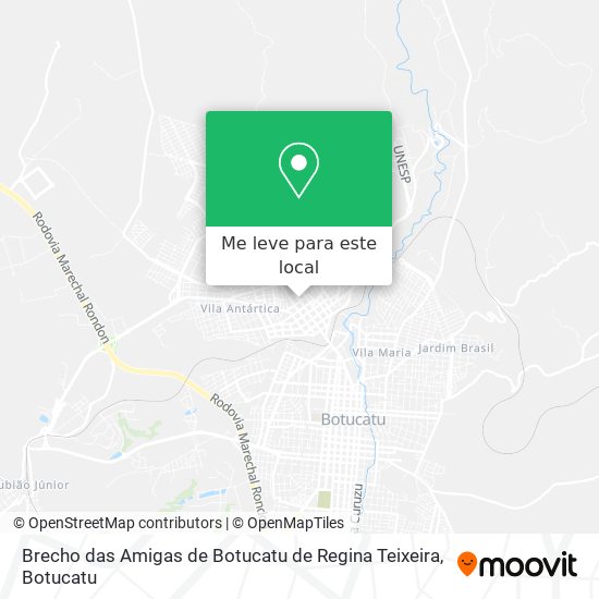 Brecho das Amigas de Botucatu de Regina Teixeira mapa