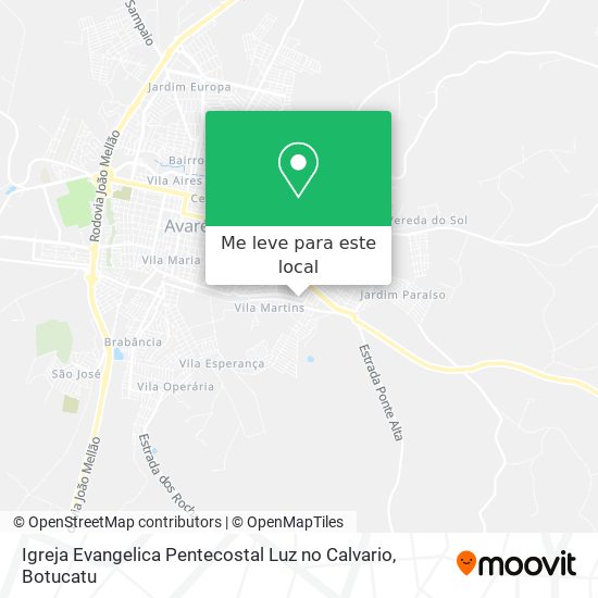 Igreja Evangelica Pentecostal Luz no Calvario mapa