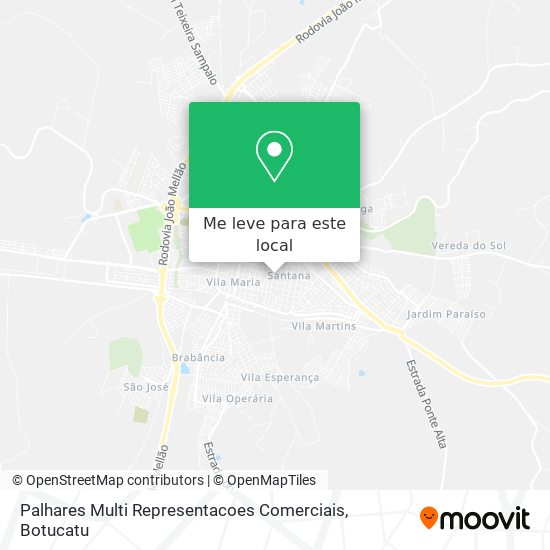 Palhares Multi Representacoes Comerciais mapa