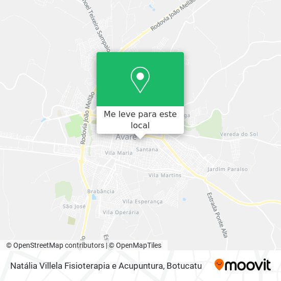 Natália Villela Fisioterapia e Acupuntura mapa