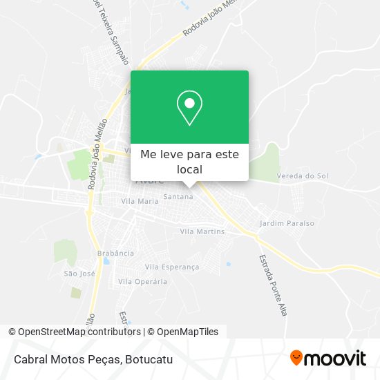 Cabral Motos Peças mapa