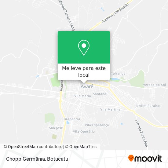 Chopp Germânia mapa