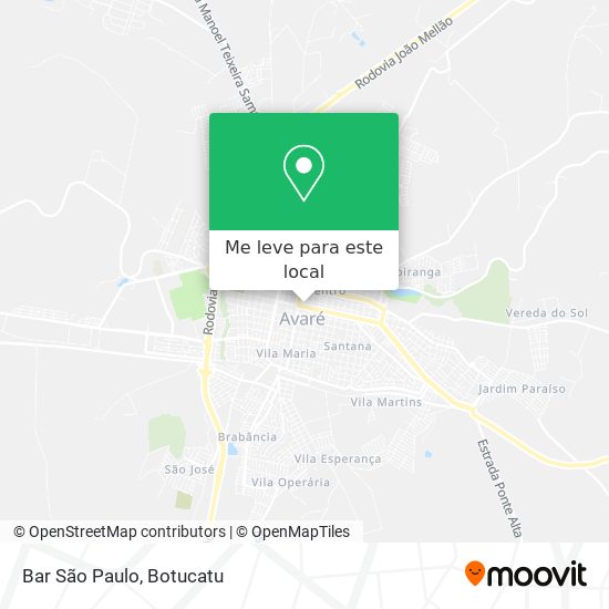 Bar São Paulo mapa