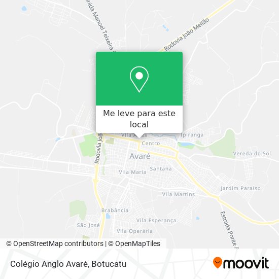 Colégio Anglo Avaré mapa