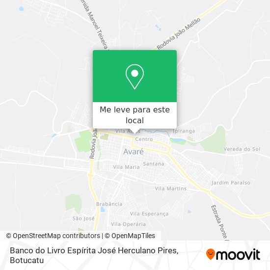 Banco do Livro Espírita José Herculano Pires mapa