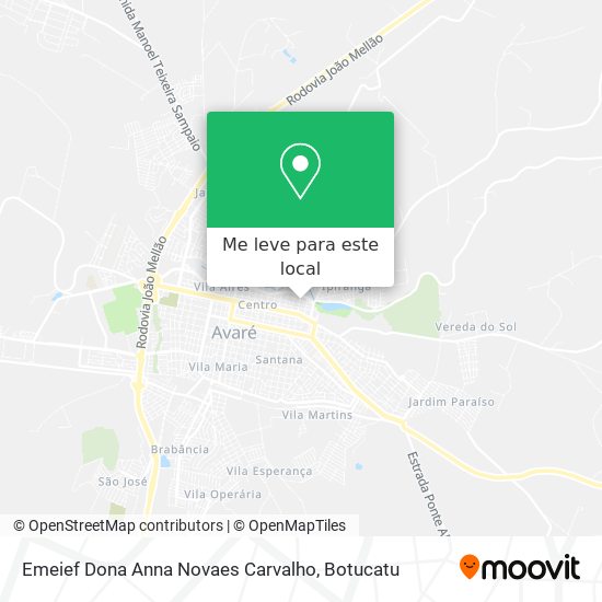 Emeief Dona Anna Novaes Carvalho mapa