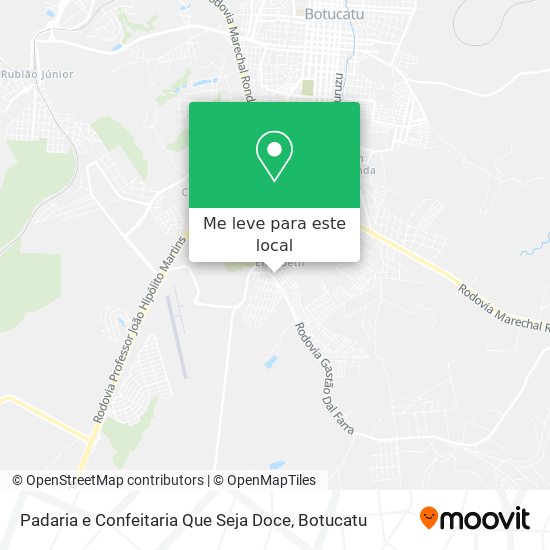 Padaria e Confeitaria Que Seja Doce mapa