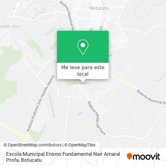 Escola Municipal Ensino Fundamental Nair Amaral Profa mapa