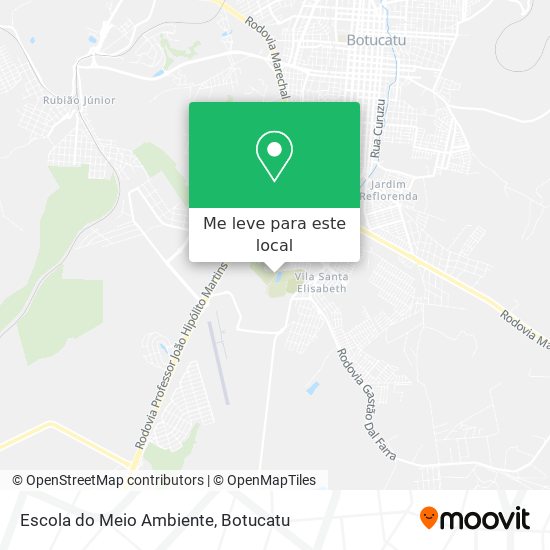 Escola do Meio Ambiente mapa