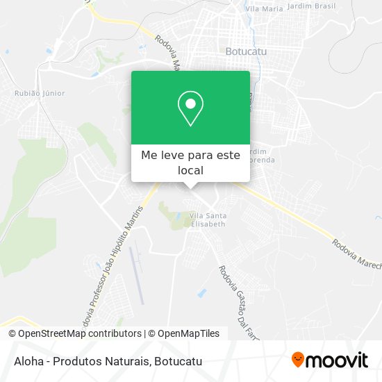 Aloha - Produtos Naturais mapa