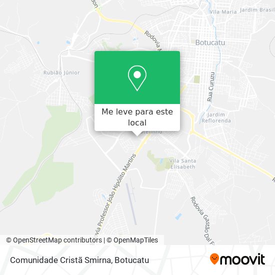 Comunidade Cristã Smirna mapa
