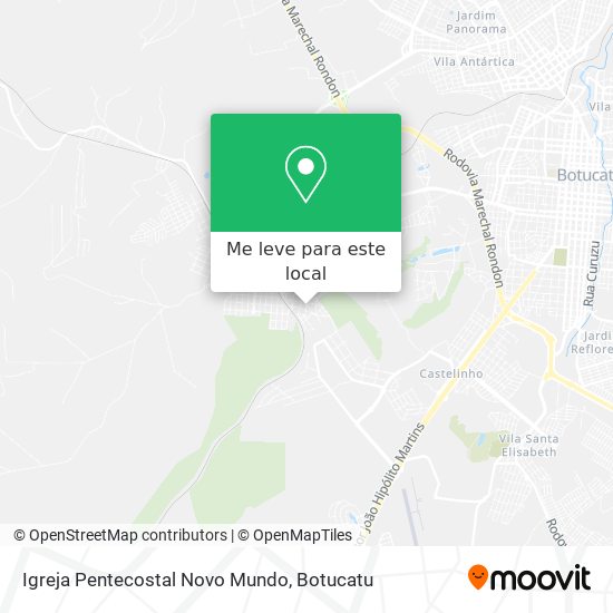 Igreja Pentecostal Novo Mundo mapa