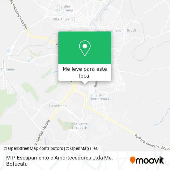 M P Escapamento e Amortecedores Ltda Me mapa