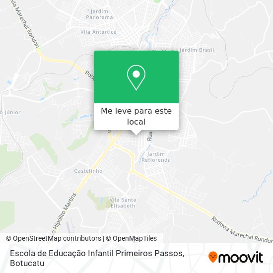 Escola de Educação Infantil Primeiros Passos mapa