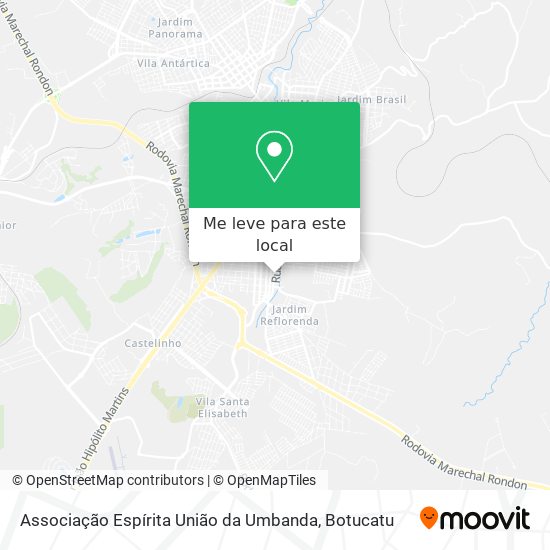 Associação Espírita União da Umbanda mapa