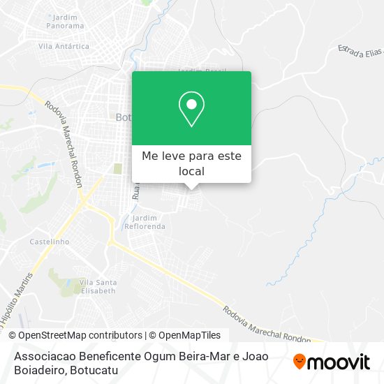 Associacao Beneficente Ogum Beira-Mar e Joao Boiadeiro mapa