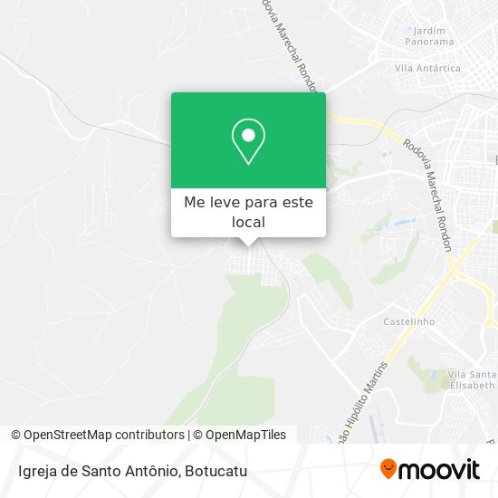 Igreja de Santo Antônio mapa