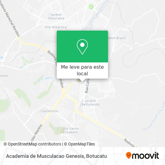 Academia de Musculacao Genesis mapa