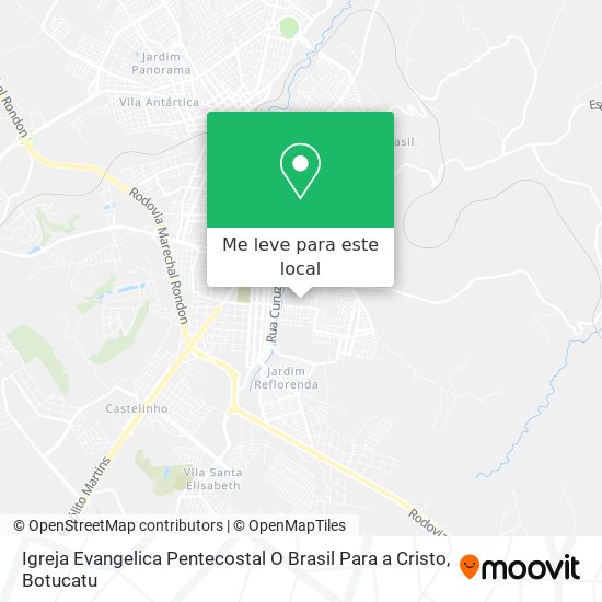 Igreja Evangelica Pentecostal O Brasil Para a Cristo mapa
