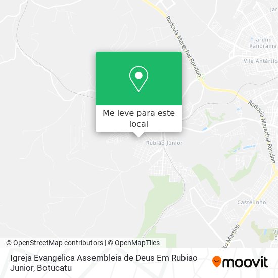 Igreja Evangelica Assembleia de Deus Em Rubiao Junior mapa