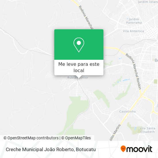 Creche Municipal João Roberto mapa