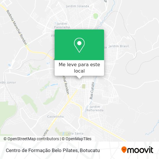 Centro de Formação Belo Pilates mapa