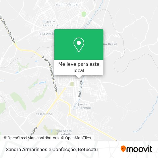 Sandra Armarinhos e Confecção mapa
