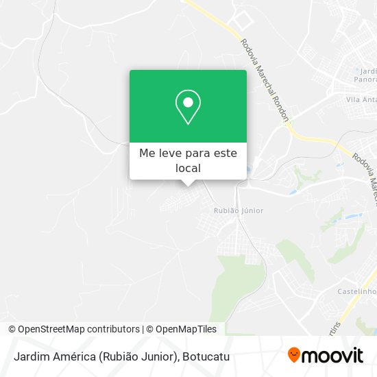 Jardim América (Rubião Junior) mapa