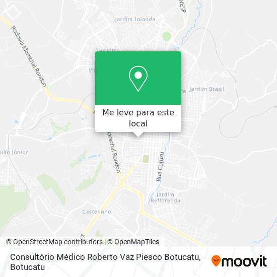 Consultório Médico Roberto Vaz Piesco Botucatu mapa