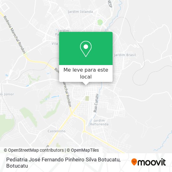 Pediatria José Fernando Pinheiro Silva Botucatu mapa