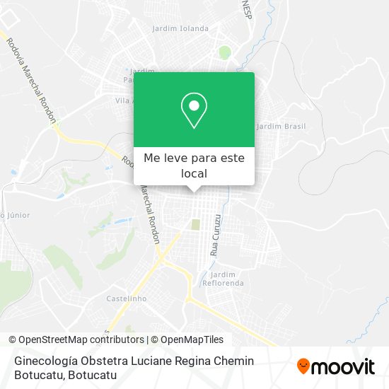 Ginecología Obstetra Luciane Regina Chemin Botucatu mapa