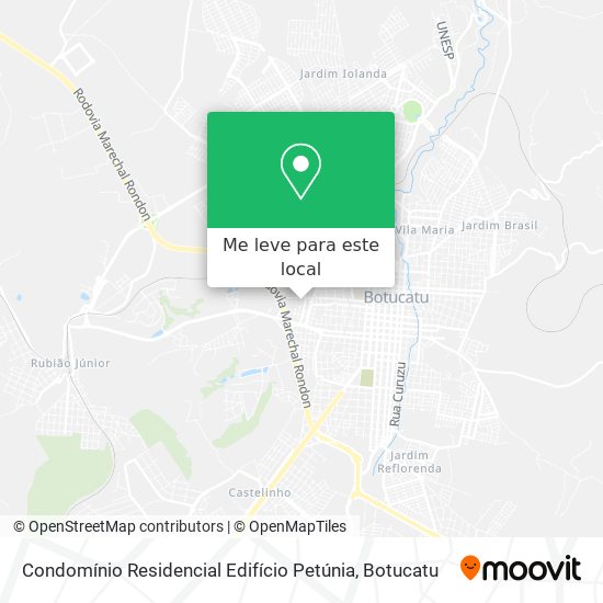 Condomínio Residencial Edifício Petúnia mapa