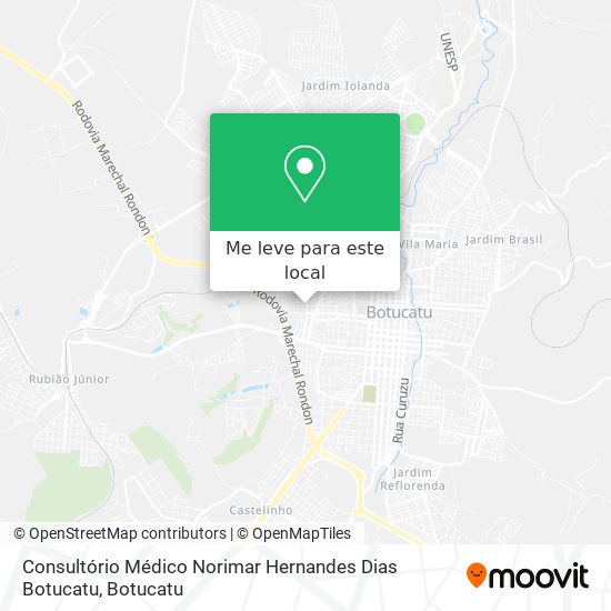 Consultório Médico Norimar Hernandes Dias Botucatu mapa