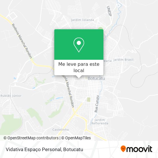 Vidativa Espaço Personal mapa