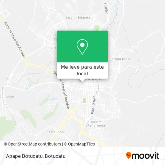 Apape Botucatu mapa